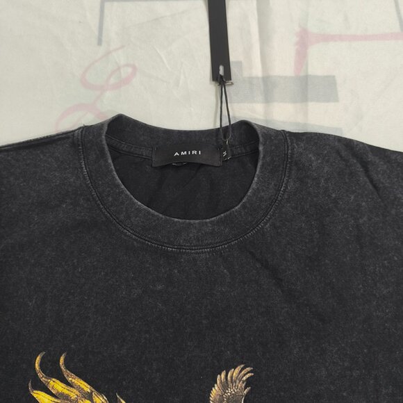 Amiri Black Sleeveless Eagle Graphic T-Shirt - Picture 3 of 5